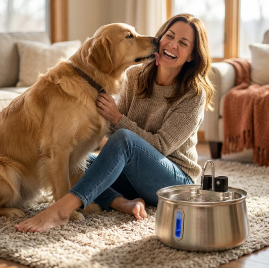 Dog Water Fountain for Multi-pet Household