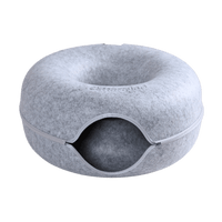 Cat Cave Donut Tunnel Bed