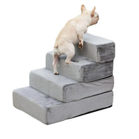 Detachable Pet Stairs Light Grey