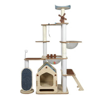 Cat Tree Tower with Wood House 168cm