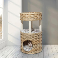 Woven Rattan Pet Bed – Dog & Cat Friendly