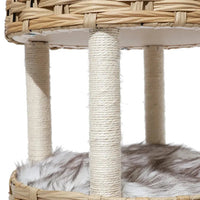 Woven Rattan Pet Bed – Dog & Cat Friendly