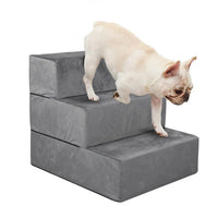 Detachable Pet Stairs Light Grey